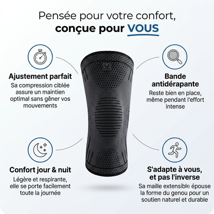 Genouillère de compression FlexoZen guide des tailles M L XL
