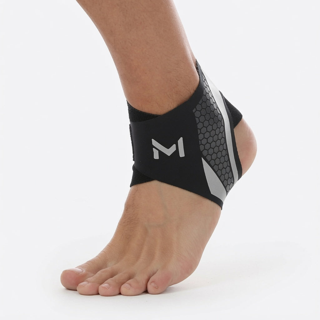 Manchon de compression cheville FlexoZen ultra-fin sous chaussure