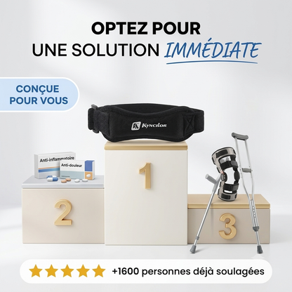 Sangle rotulienne FlexoZen portée pendant la course à pied