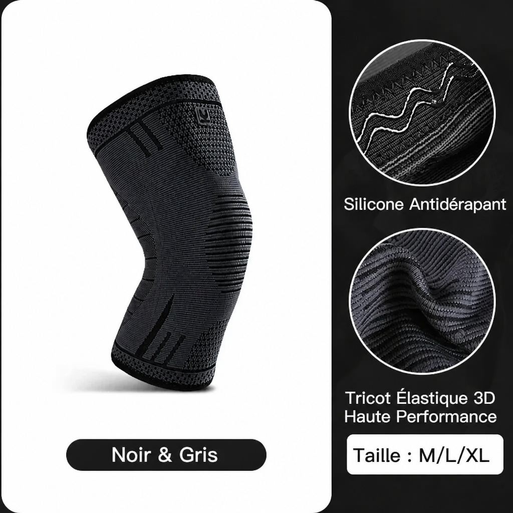 Genouillère de Compression FlexoZen — Soulagement Douleurs & Sport