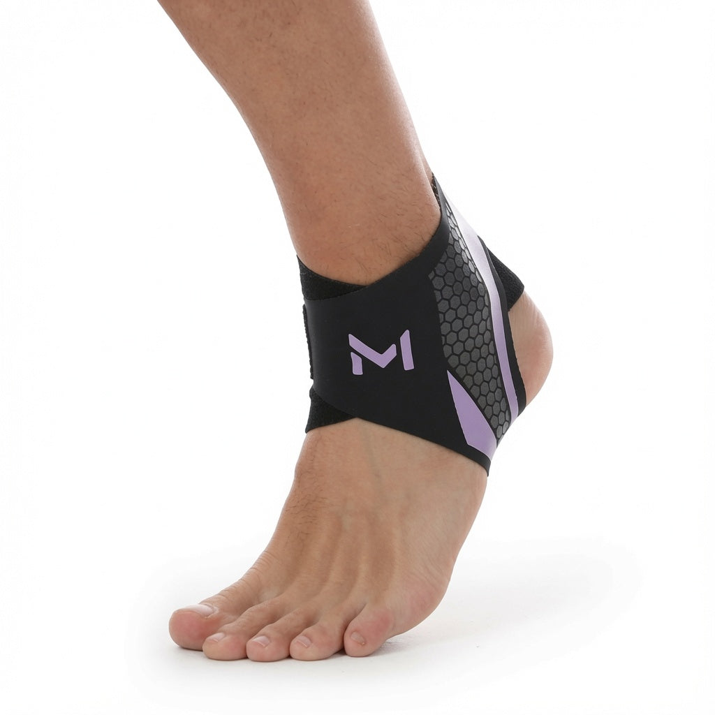 Manchon de compression cheville FlexoZen talon ouvert compression en Y
