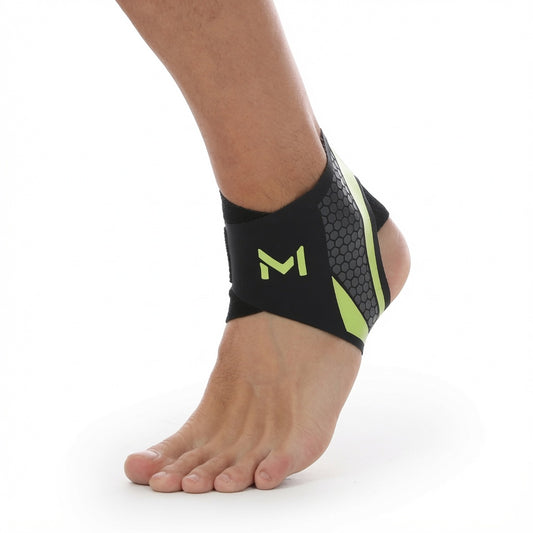 Manchon de compression cheville FlexoZen porté sur pied