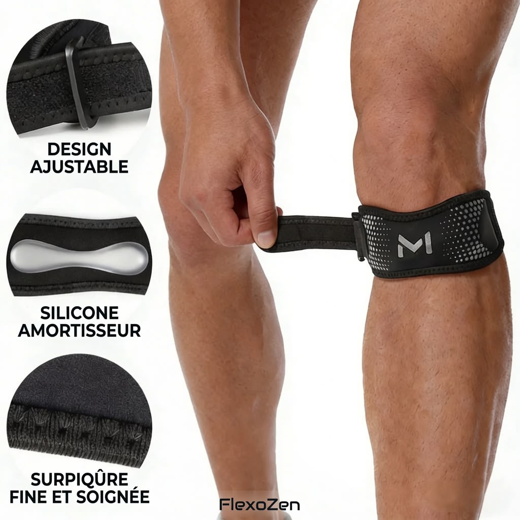 Bande Patellaire FlexoZen — Stabilisateur Léger pour le Genou